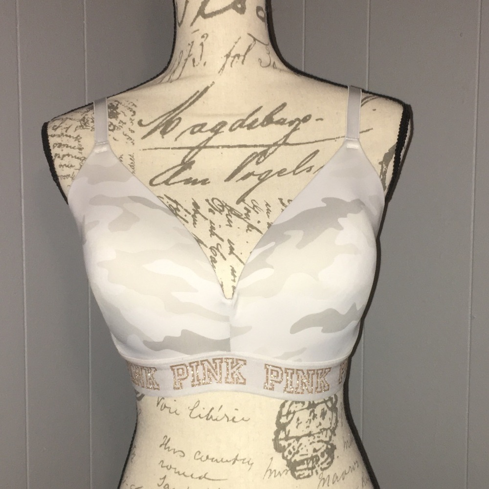 White and Grey Camo PINK Victoria’s Secret